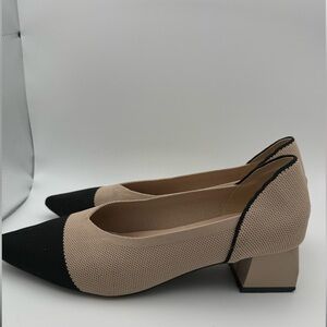 Knit Block Heel Pumps– Women’s US 9 (EU 40)
